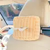 Caja de Pañuelos para Coche Linda Rayada de Peluche Caja de Pañuelos Colgante para Coche Caja de Pañuelos Colgante Multifuncional para Coche DIY