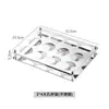 Portavasos octagonal de acero inoxidable con recubrimiento negro, estante comercial para vasos de cerveza, estante para vinos, almacenamiento y exhibición para vasos de bar