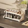 Estante de Almacenamiento para Portavasos Estante de Almacenamiento de Escritorio Almacenamiento de Encimera Multicapa Soporte para Tazas de Té Estante de Almacenamiento para Tazas de Té y Agua para el Hogar