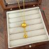 Tienda de oro con colgante de calabaza pequeña con borla de oro y arena de método antiguo de alto color, nuevo colgante de calabaza de estilo chino al por mayor