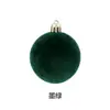 Bola Única Veludo Flocado Bola de Natal Bola Pendurada Decorações de Árvore de Natal Vermelho de Natal Acessórios Pingente de Ano Novo Acessórios