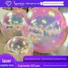Vendas Diretas da Fábrica Bola Espelhada Inflável Bar Bola Refletiva Laser Colorida Adereços de Decoração Palco de Casamento Exibição de Shopping Center