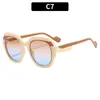 Gafas de Sol de Moda Clásica Europea y Americana con Montura Grande Versátiles para Fotografía Callejera Viajes al Aire Libre Protección Solar Vacaciones Ciclismo Gafas de Sol Transfronterizas
