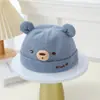 Gorro Transpirable para Bebé Primavera y Otoño Oso Lindo Pana Gorra Melón para Niños Pequeños Unisex Sombrero de Propietario para Niños Fábrica