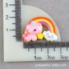 Accesorios de resina de arcoíris de nube de unicornio hechos en casa pegamento crema paquete de materiales carcasa de teléfono móvil diy tocado accesorios para el cabello