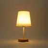 Lámpara de mesa LED de ahorro de energía de madera maciza de estilo europeo, simple, moderna, para escritorio, dormitorio, protección ocular, aprendizaje, lámpara de noche, regulable