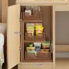 Escritorio de dormitorio con almacenamiento profundo, almacenamiento para torre de computadora, estantería de múltiples niveles para una utilización eficiente del espacio