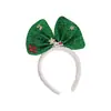 Lantejoulas Ambient Big Bow Natal Headband Mulheres Bonito Pelúcia Headband Internet Celebridade Festa Cabelo Cartão Headwear