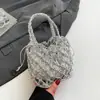 2026 Bolso de Malla Tejida Retro Nuevo Bolso de Hombro para Mujer Bolso Tejido de Paja Red de Pesca Hueca Bolso de Playa Bolso de Mano