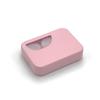 Estuche para Lentes de Contacto de Color Sólido Estilo Simple Corazón de Chica Ins con Espejo Caja para Lentes de Contacto Doble Estuche de Compañero para Pareja Paquete de Dos Pares