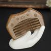 Peines de Madera al por Mayor para Niños, Peines Lindos con Forma de Gatito Hechos de Madera de Durazno, Peines para Bebé Mini Compactos Portátiles