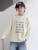 Camiseta de Manga Comprida Infantil Primavera 2026 Novo Estilo para Meninos, Top para Crianças Maiores Primavera e Outono, Camada Base para Meninos, Fresca e Estilosa