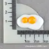 Funda de Teléfono con Pegamento Cremoso y Juguetes de Comida Realistas, Accesorios de Resina de Huevo Frito y Huevo Pochado, Accesorios para el Cabello DIY, Imanes para Nevera al por Mayor