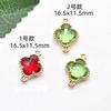 Acessórios Banhados a Ouro 14K com Preservação de Cor Estilo Coreano Trevo de Quatro Folhas DIY Pulseira Colar Acessórios de Joalheria Joalheria Feita à Mão