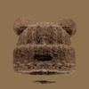 Gorro de Lana Tejida para Circunferencia de Cabeza Grande, Venta al por Mayor de Fábrica, Gorro de Felpa Cálido para Exteriores de Otoño e Invierno para Mujer Transfronterizo, Exportación a Japón y Corea del Sur