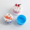 Vela Perfumada Redonda para Pastel de 4 Pulgadas DIY Repostería Horneado Imitación Postre Fabricación de Velas Molde de Silicona