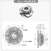 Eixo Giratório com Amortecimento Circular, Dobradiça Giratória com Torque Circular, Torque Ajustável, Acessórios de Braço Articulado de Dobradiça Ajustável Livremente
