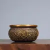 Cuenco del Tesoro de Latón Puro, Artesanías para Sala de Estar, Cuenco del Tesoro de Latón, Adorno de Jarra de Cobre, Regalos de Apertura Seleccionados Cuidadosamente