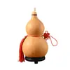 Pingente de cabaça natural, cabaça genuína, nó chinês, design auspicioso, rolha de madeira incrustada, decoração de porta, ornamento de sala de estar, tamanho grande, item colecionável