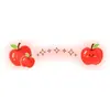 Pegatinas Faciales de Manzana Roja y Estrella para Niños y Adultos, Tatuajes Faciales Lindos y Duraderos, Dulces y Juguetonas