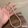 Collar de Perlas Sintéticas de Lujo Ligero Estilo Francés para Mujer, Cadena Versátil de Alta Gama para Clavícula, Cadena de Suéter de Capas de Moda, Accesorio de Cadena Resistente