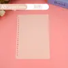 Funda para Libro de Hojas Sueltas A4 Cubierta para Encuadernación de Documentos Carpeta de 30 Agujeros Cuaderno B5 Manual Cubierta Extraíble de Hojas Sueltas