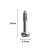 Chasis CPCI panel de tornillo plano no extraíble en forma de estrella tapa de clavo de acero inoxidable hebilla metálica tapa de manguito guía
