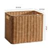 Cesta de Almacenamiento para Revistas de Estudio en Casa Estilo Japonés Caligrafía y Pintura Estante de Almacenamiento para Vino Tinto Estilo Europeo Cesta Tejida para Snacks y Comestibles Cesta para Ropa Sucia