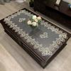Toalha de Mesa Renda Transfronteiriça, Capa para Mesa de Centro, Tapete de Mesa, Toalha de Mesa Decorativa de Luxo Leve de Alta Qualidade, Jogo Americano Protetor