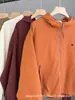 Maillard Ropa de Primavera y Otoño con Capucha Corta para Mujer Diseño Cordón Cremallera Doble Parte Superior Holgada Tops Estilo Coreano