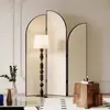 Biombo Estilo Francés para Entrada de Sala de Estar, Pared de Fondo Decorativa Simple Moderna, Pantalla Divisoria Plegable Móvil para Oficina