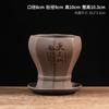 Maceta para Bonsái de Orquídea de Arcilla Púrpura Maceta China Vintage Prodigio Corona Maceta Cerámica Hogar Escritorio Adornos Moso con Bandeja