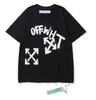 Toma Real de Camiseta Trendy de Manga Corta de Alta Calidad Estilo Americano Sin Marca con Diseño de Flecha Disolvente Degradado Cielo Estrellado Salpicadura de Tinta, Atuendo a Juego para Pareja, En Stock