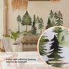 MS711 Nuevo Bosque de Pinos Acuarela Dormitorio Sala de Estar Pared de Fondo Pegatinas de Pared Decorativas Pegatinas de Pared Autoadhesivas