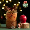 Saco de Embalagem de Maçã de Natal Véspera de Natal Fruta Cobra Tecido de Pelúcia Caixa de Presente Sacola Lanche Infantil Rena Sacola de Doces