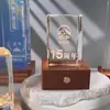 Trofeo de Cristal Luminoso Creativo Logo de Empresa Recuerdo de Aniversario Luz Nocturna LED Personalizada Adornos de Tallado Interior