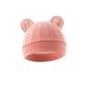 Chapéu de Bebê Infantil Estilo Comércio Exterior 2024 Chapéu para Recém-Nascido Camada Única Cor Sólida Primavera Outono Chapéu com Orelhas do Mickey Fofo