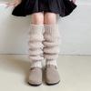 Calcetines para Niñas Otoño e Invierno Calientes Calcetines Apilables Linterna Caña Larga Maillard Coreanos Tejidos Engrosados Lana Pantorrilla de Niñas