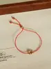Collar Largo de Cristal Rojo con Pez Koi para Año Nuevo 2026 para Mujer, Pulsera de Hilo Rojo Abundancia Año Tras Año, Cadena de Suéter en Capas