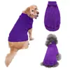Suprimentos para animais de estimação no atacado: roupas para cachorro de cor sólida com gola alta, suéteres de tricô em relevo para cães de estimação vermelhos, suéteres de outono e inverno para cães