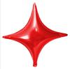 Tamanho pequeno de 10 polegadas estrela de quatro pontas Balão de filme de alumínio Decoração de festa de aniversário balão estrela de folha de alumínio balão de folha de alumínio de casamento