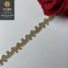 Cinturón de Muñeca con Lazo de Encaje Dorado Bordado 1cm Pequeña Barra Código Joyería Accesorios Hecho a Mano DIY Accesorios para Ropa