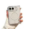 Funda magnética transparente de acrílico 2 en 1 compatible con iPhone Duo transfronterizo, Funda protectora Apple 18 Fold