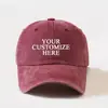 Gorra de Béisbol Vintage Lavada y Desgastada con Patrón de Impresión Digital Personalizado DIY, Sombrero de Protección Solar para Deportes al Aire Libre, Sombrero de Moda Urbana