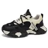 Zapatillas de papá de moda con bloques de color para hombre, nuevos modelos de primavera y otoño para adolescentes, zapatillas deportivas casuales de calle de malla transpirable con suela gruesa