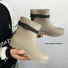 Botas de Chuva Xinzhili para Homens 2026 Novo Modelo Impermeáveis para Caminhada ao Ar Livre Sapatos de Água Casuais para Mulheres Botas de Chuva de Cano Médio Botas Curtas para Casal