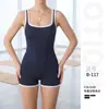 Conjunto de yoga de una pieza de alta gama para mujer, mono sin espalda para fitness, body ajustado para deportes de baile con almohadillas en el pecho, conjunto para yoga aéreo