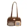 Bolsa de Ombro de Alta Qualidade Tendência Primavera 2026 Novo Estilo, Bolsa de Ombro Simples Moda para o Dia a Dia, Bolsa Baguette Retrô de Nicho