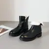 ~Botines de suela gruesa para mujer, nuevo estilo otoño e invierno, Botas Martin negras muy bonitas, Botas Chelsea para ir al trabajo, adelgazantes
