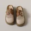 Sandalias Tejidas de Malla Hueca con Suela Gruesa Estilo Francés para Mujer, Nuevo Modelo Primavera/Verano 2026, Zapatillas Transpirables que Aumentan la Altura para Mujeres Bajitas